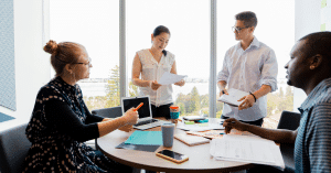 A team continuously managing the performance indicators