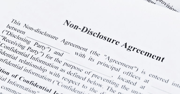 A non disclosure agreement