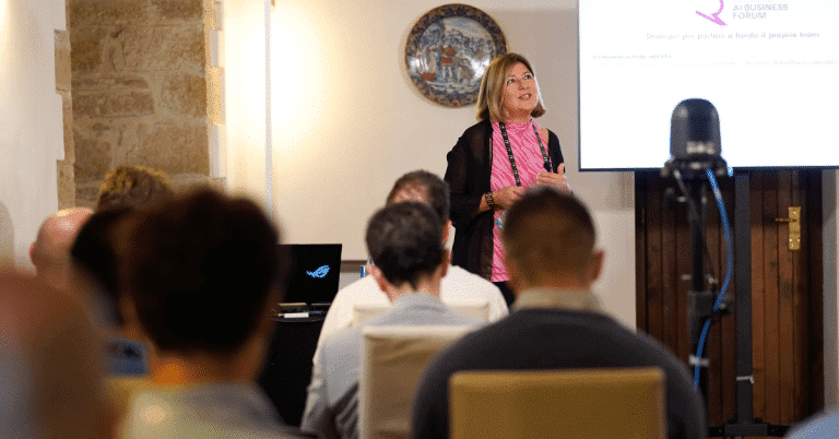 Our Headhunter Claudia Paoletti presenting AI and the skills managers should have