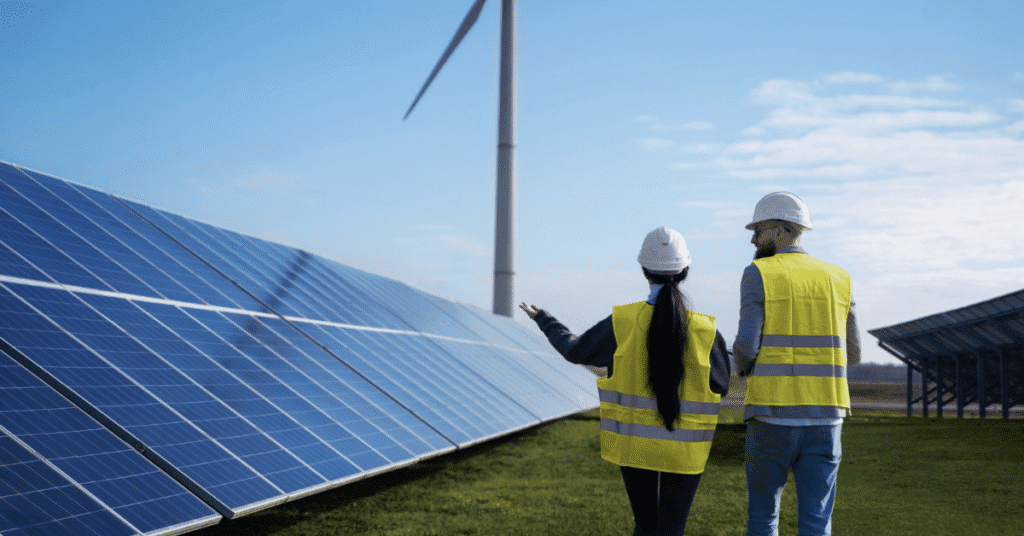 “Parque solar en México con técnicos especializados — energía renovable y talento local”